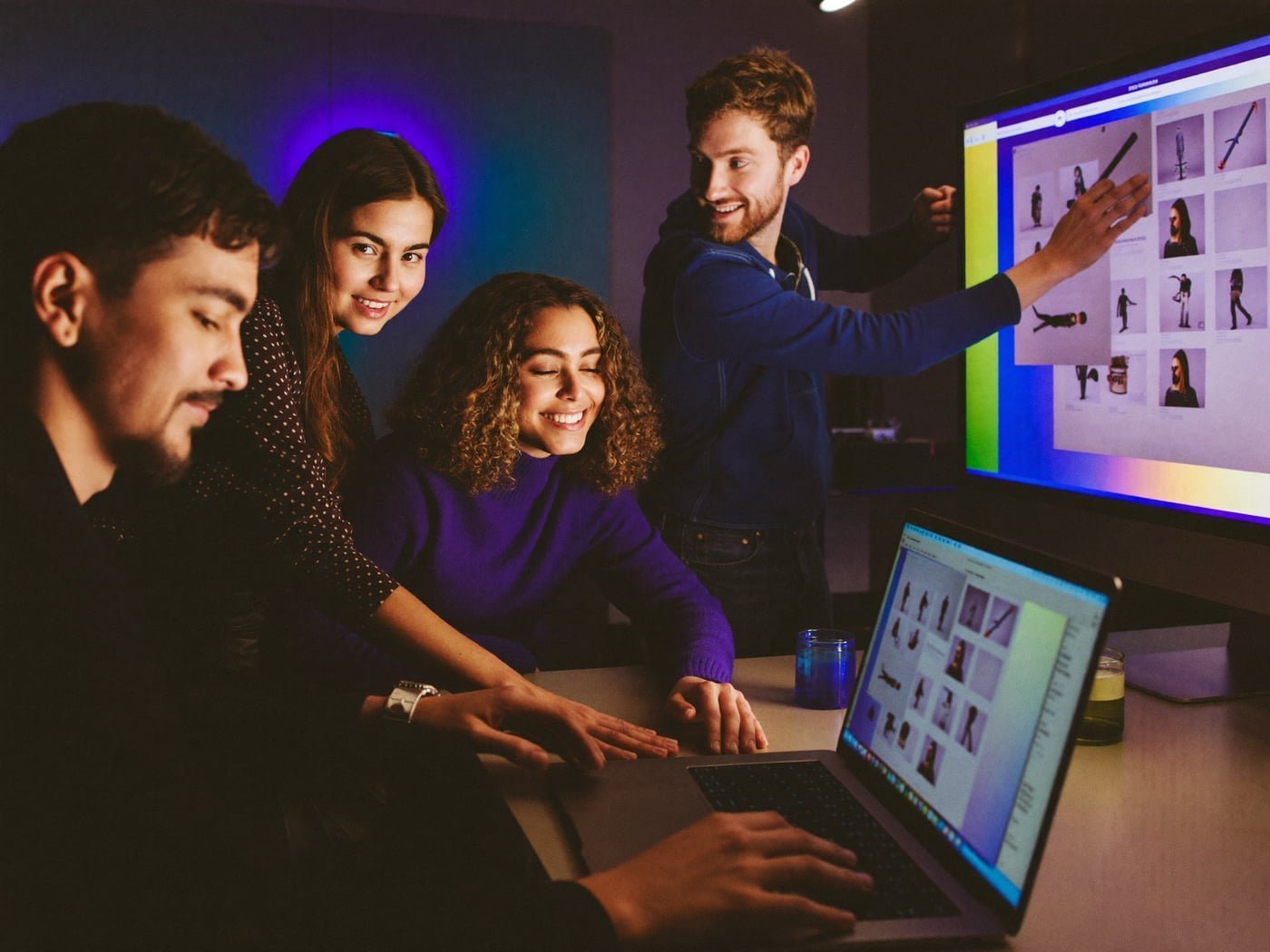 Illustrative creative collaboration imagery
